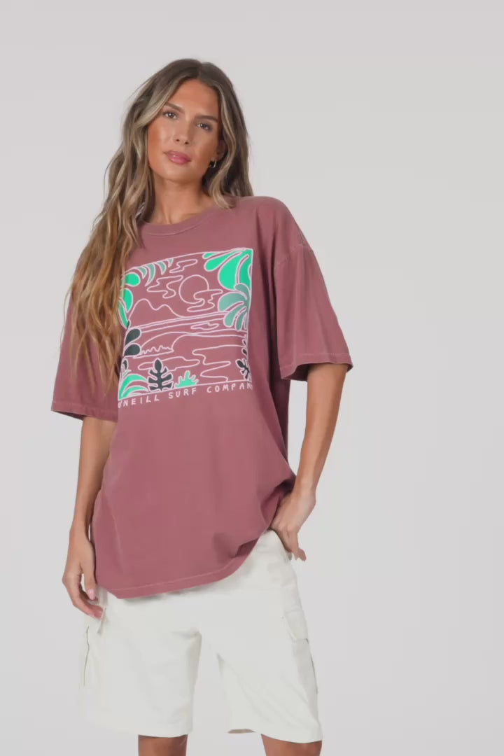 O'Riginals Scape Oversized Tee - Apple Butter | O'Neill