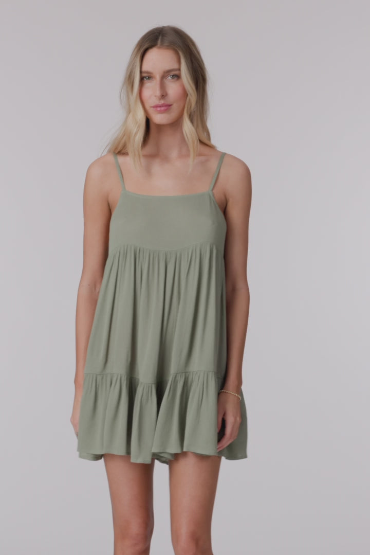 Saltwater Solids Rilee Mini Cover-Up Dress - Sea Spray | O'Neill