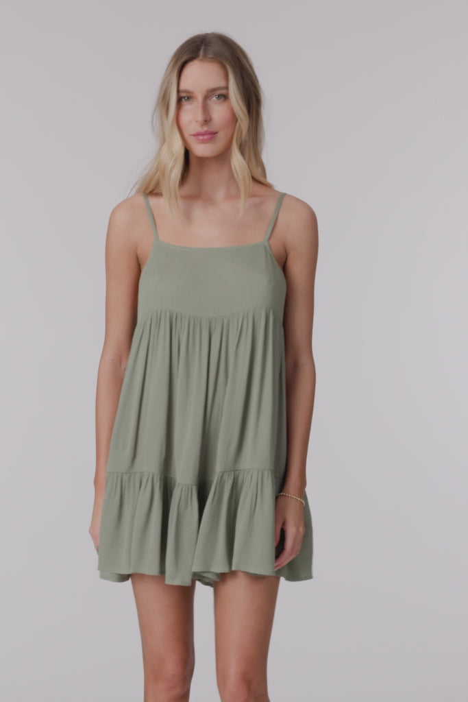 Saltwater Solids Rilee Mini Cover-Up Dress - Sea Spray | O'Neill