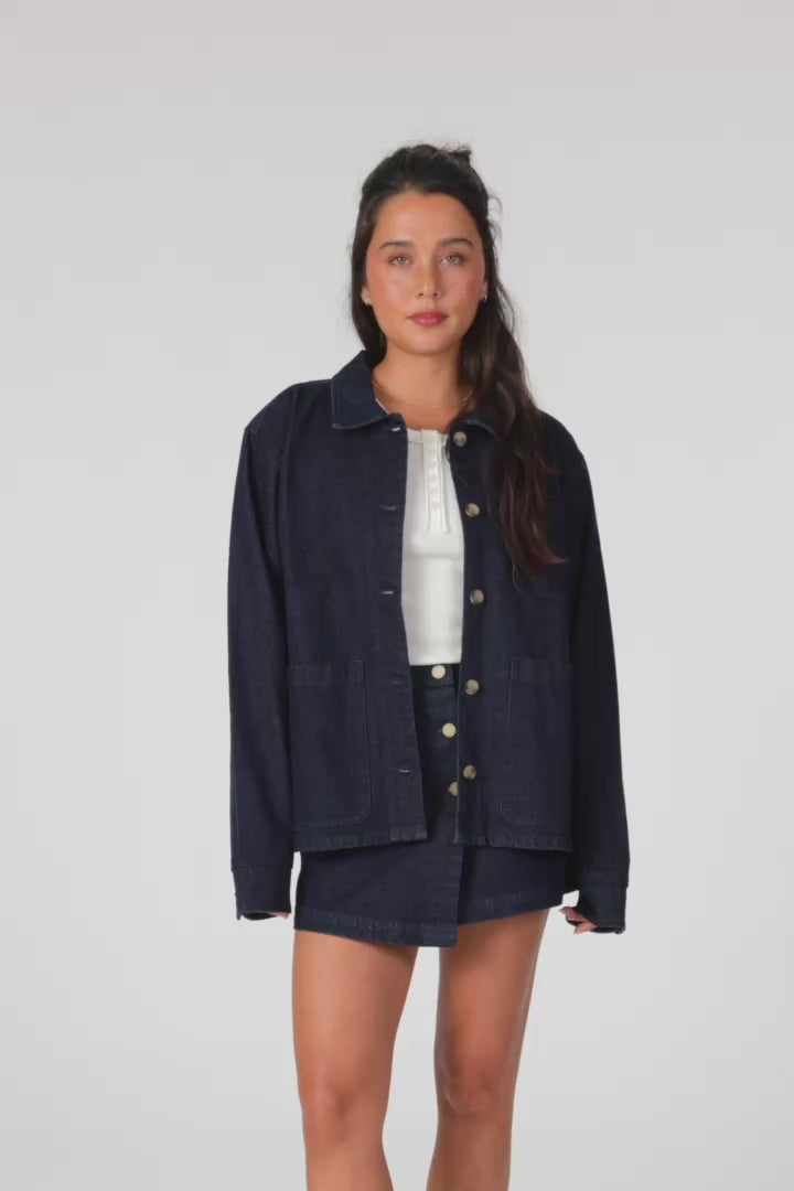 O'Riginals Chance Jacket - Dark Indigo Wash | O'Neill
