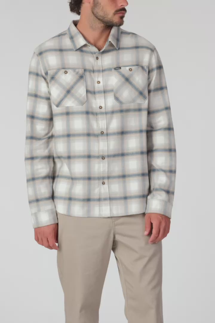 Coastline Flannel Long Sleeve Shirt - Tofu | O'Neill