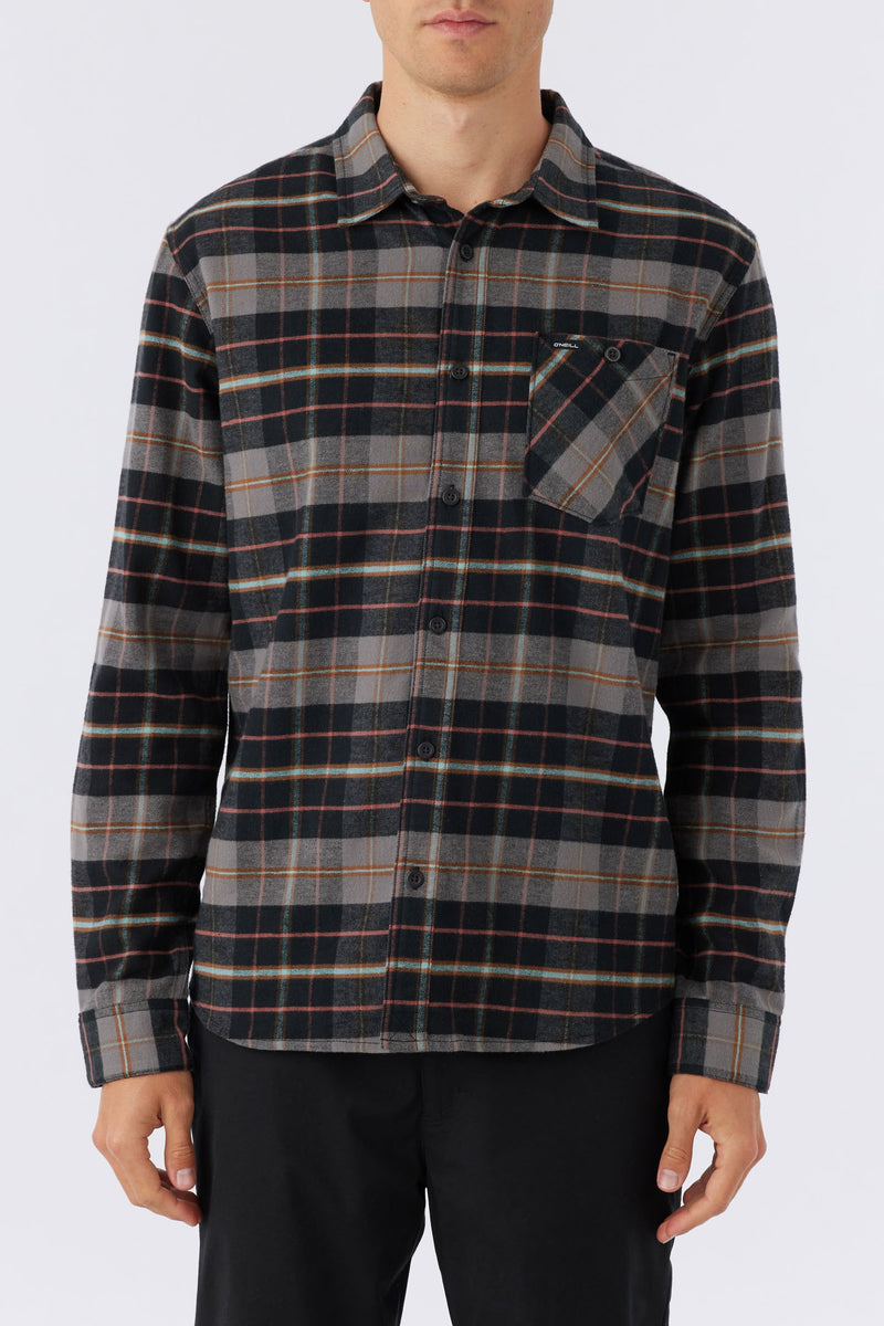 Redmond Plaid Stretch Flannel Shirt - Black | O'Neill