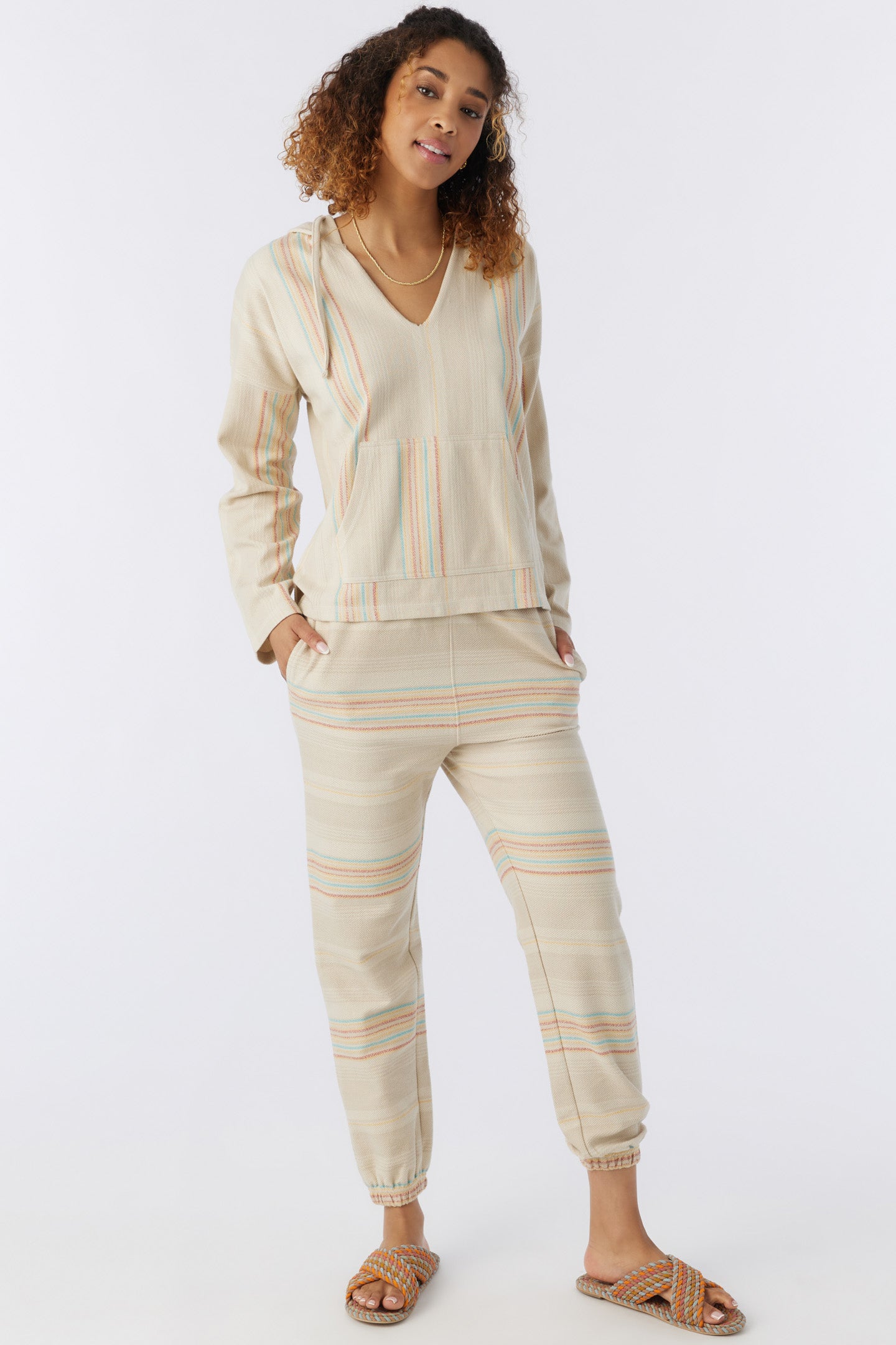 ROSARITO HOODED LOUNGE PULLOVER