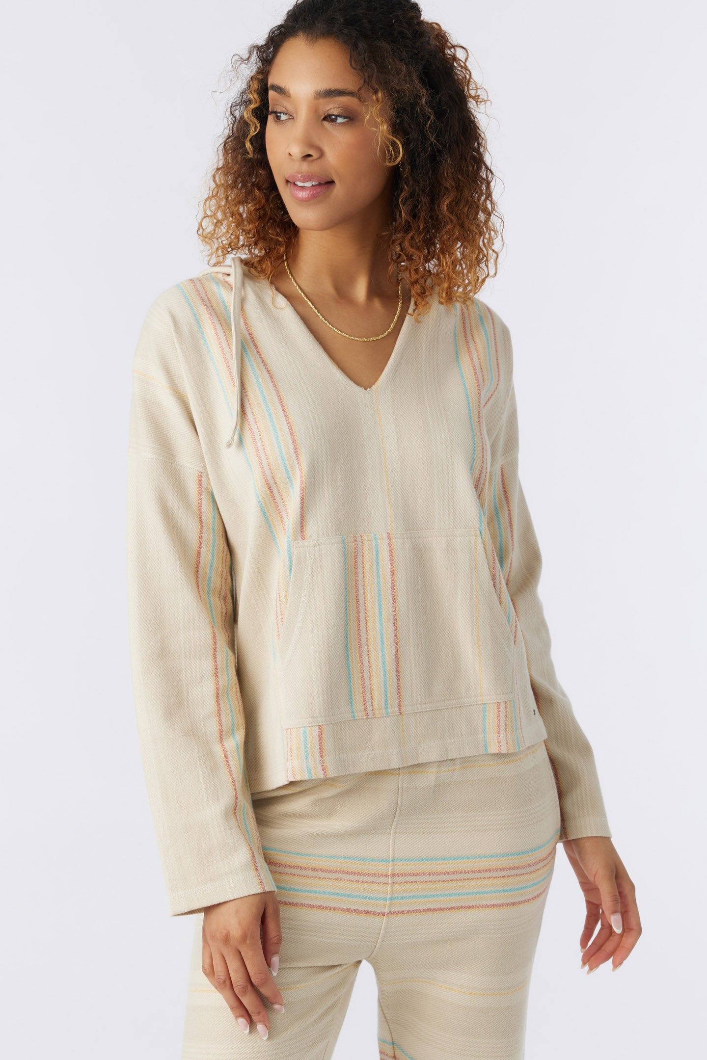 ROSARITO HOODED LOUNGE PULLOVER