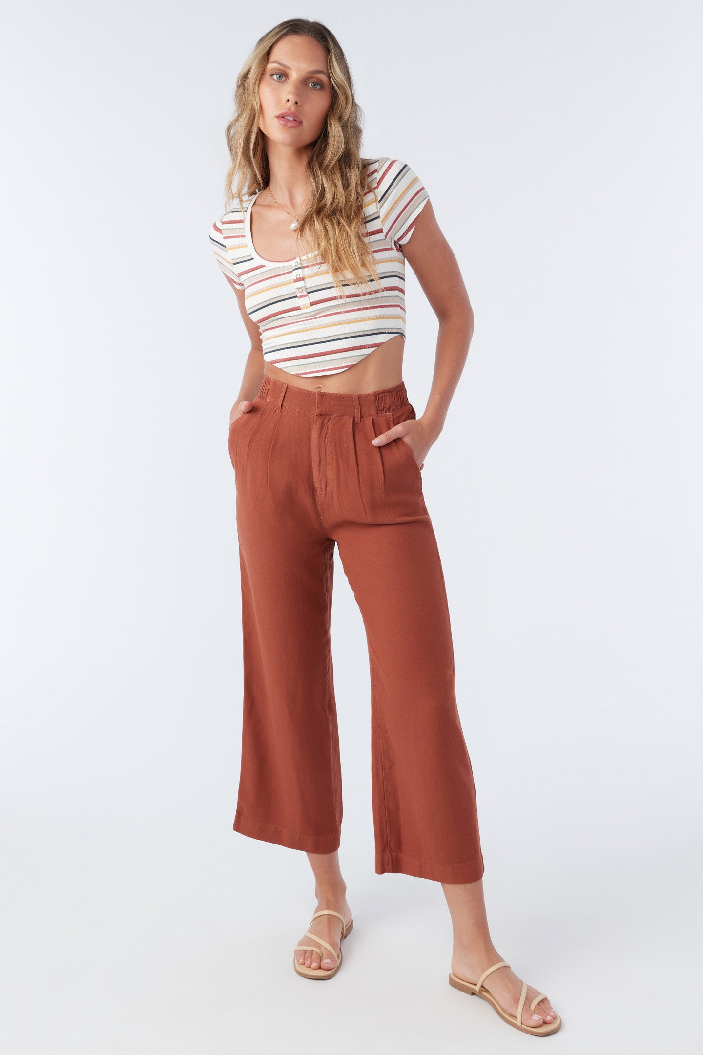 ROWAN LINEN BLEND PANTS