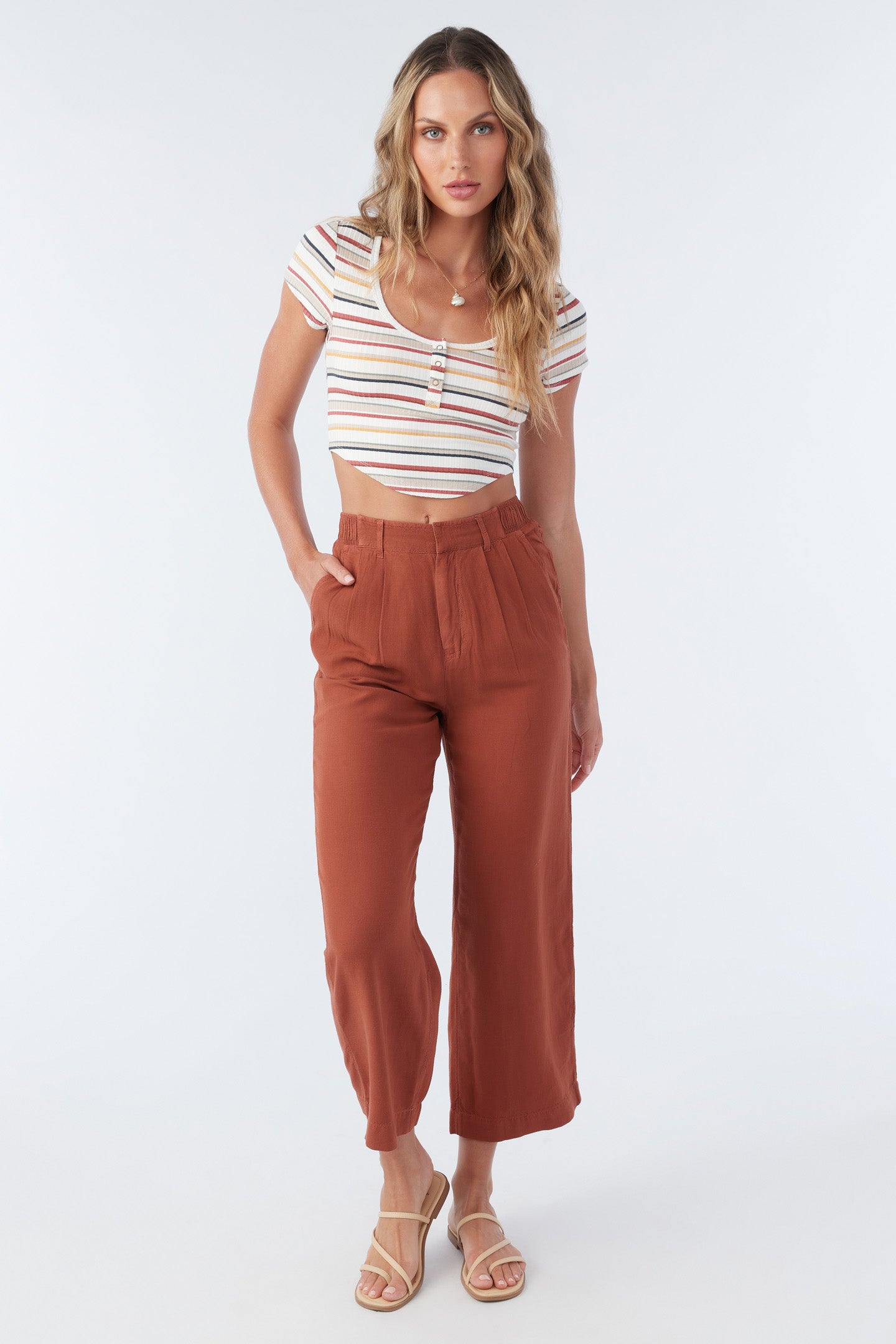 ROWAN LINEN BLEND PANTS