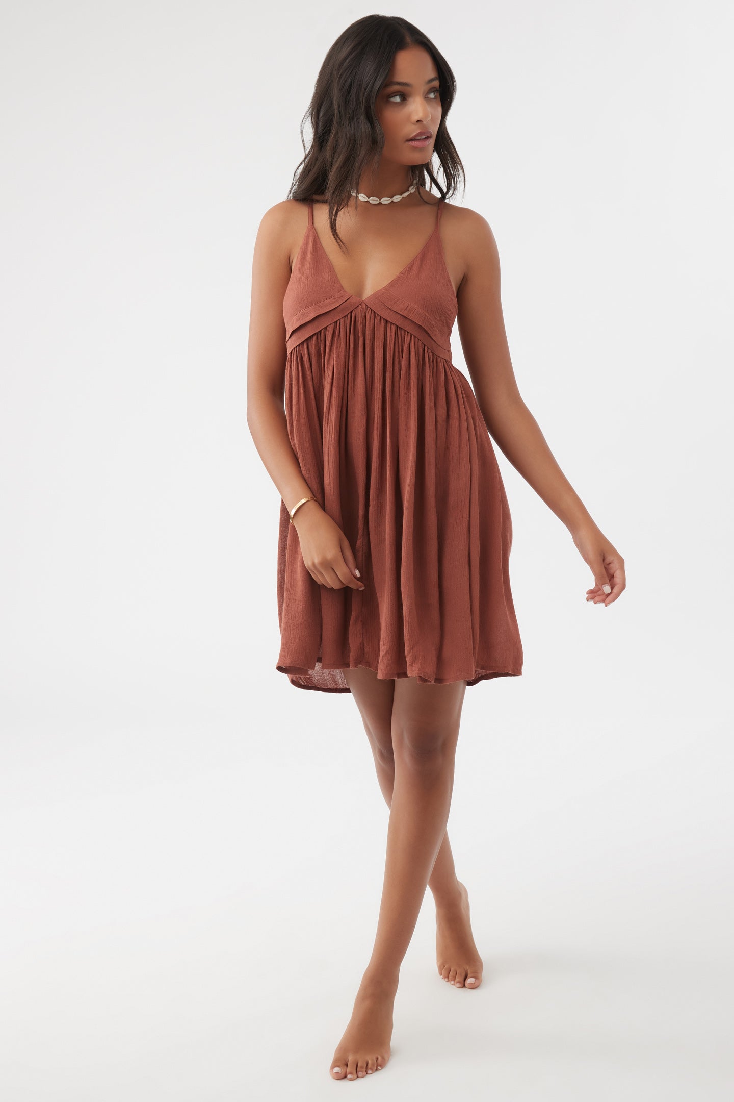 SALTWATER SOLIDS AVERY COVER-UP DRESS