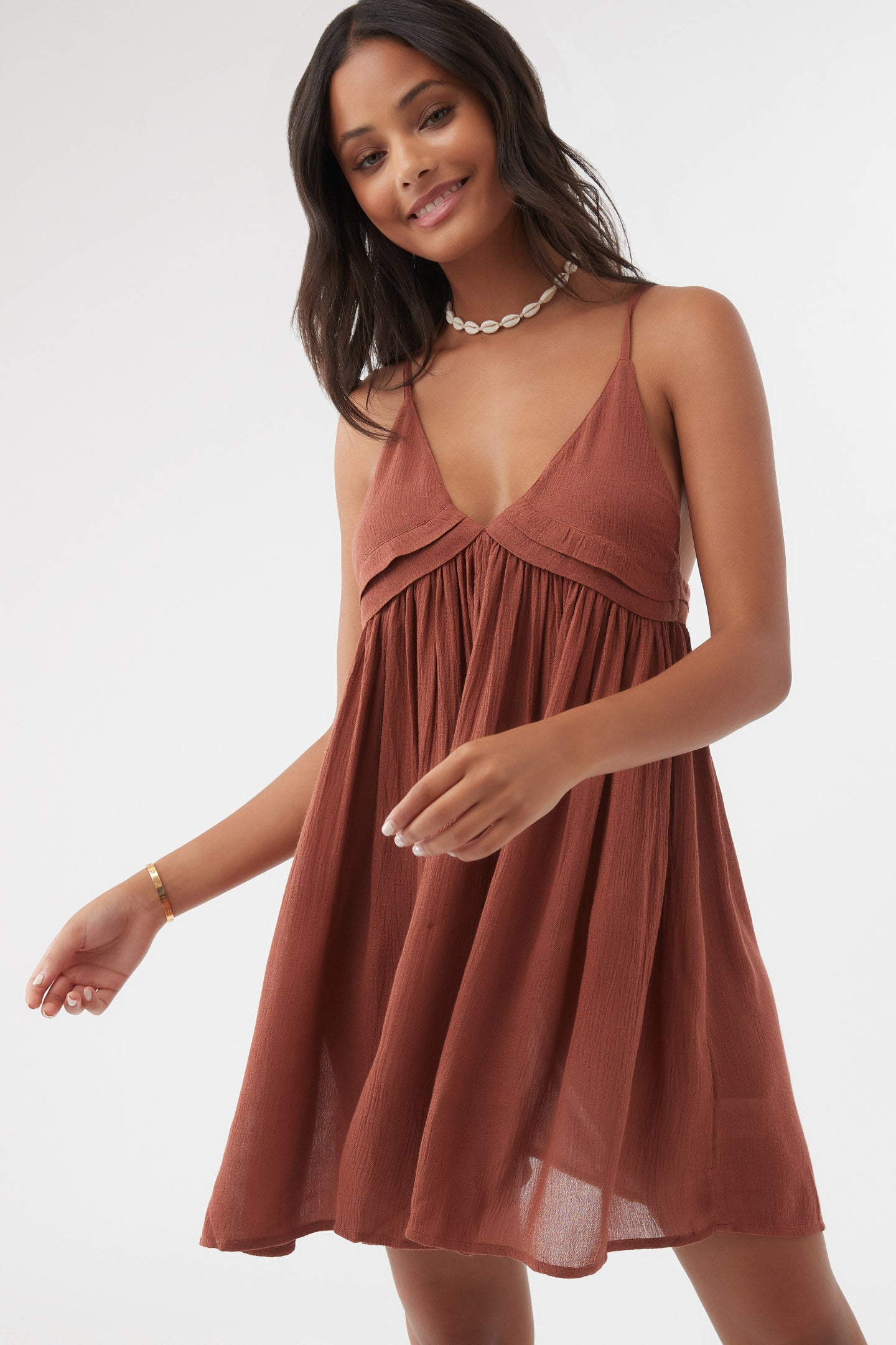 SALTWATER SOLIDS AVERY COVER-UP DRESS