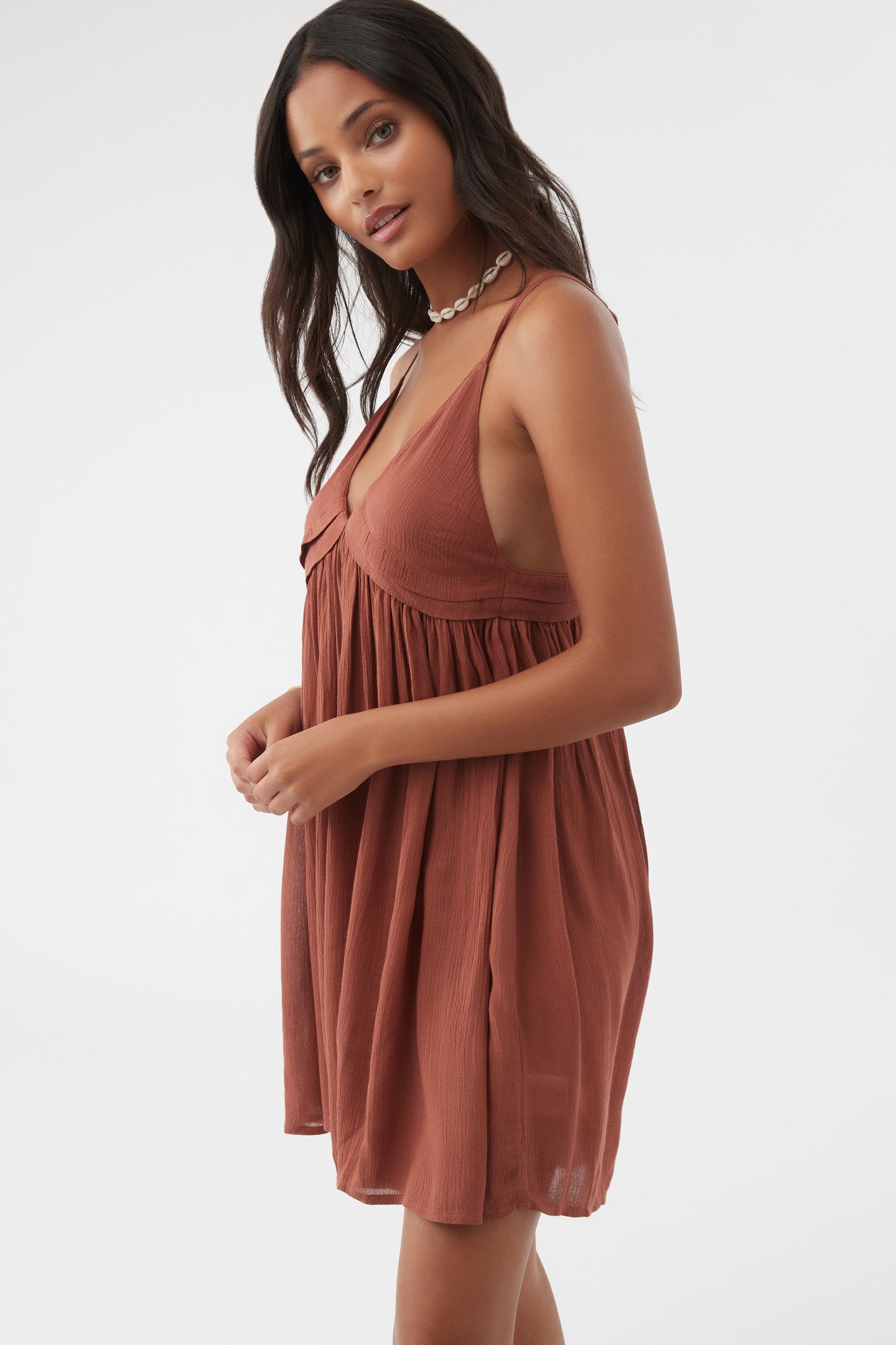 SALTWATER SOLIDS AVERY COVER-UP DRESS