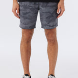 Stockton Print Elastic Waist 18" Hybrid Shorts