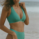 Saltwater Solids Active Surf Bikini Top