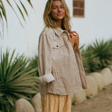 Tidal Corduroy Button-Up Jacket