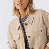 Tidal Corduroy Button-Up Jacket