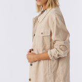 Tidal Corduroy Button-Up Jacket
