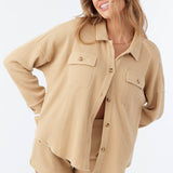 Tour Waffle Knit Oversized Fit Shacket