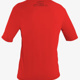 Youth Basic Skins 50+ S/S Sun Shirt - Red | O'Neill
