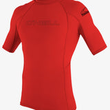 Youth Basic Skins 50+ S/S Rash Guard - Red | O'Neill