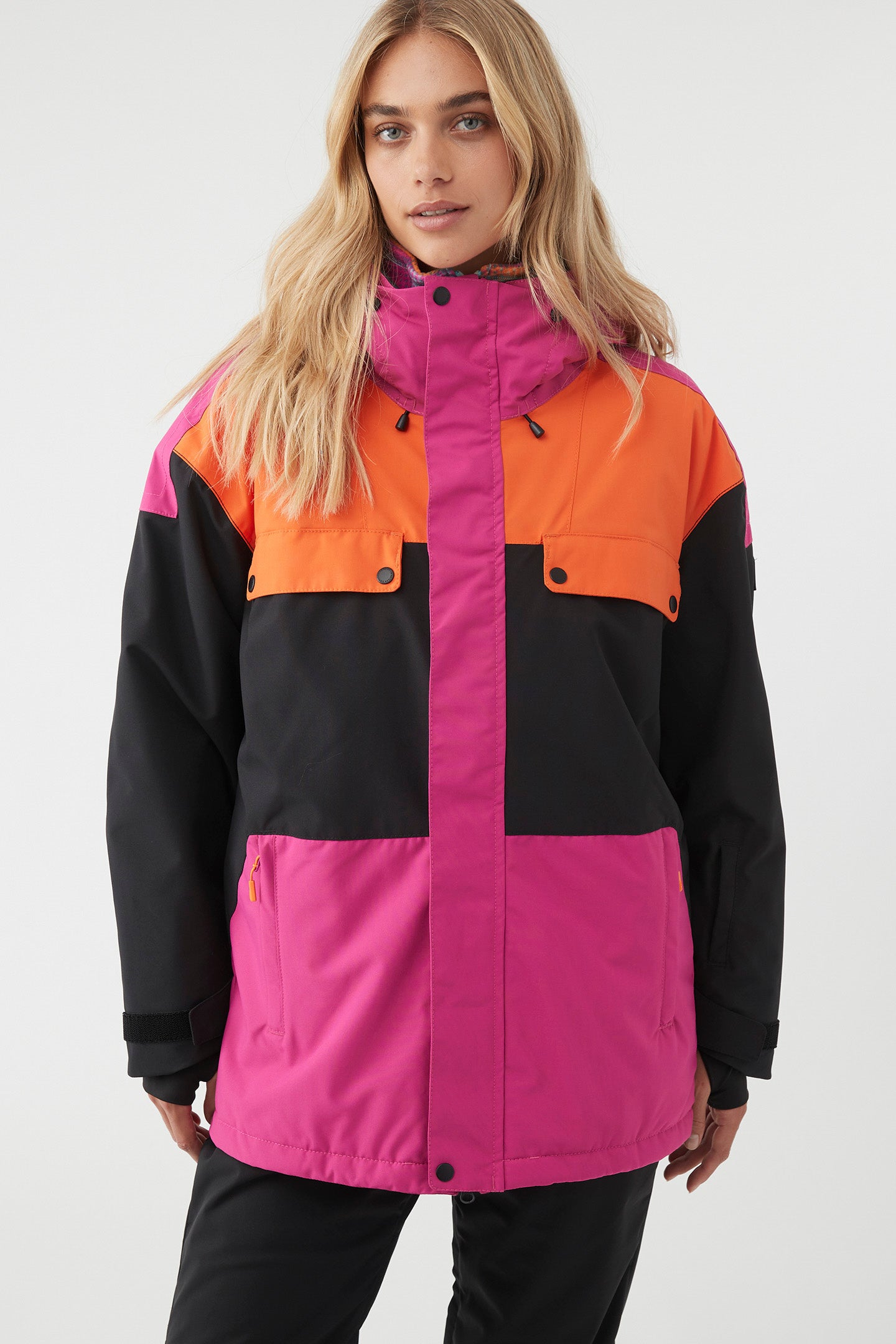 O'NEILL スキーウェア Mサイズ 黒/ピンク Tanzanite Jacket - Fuchsia Rd | O'Neill