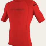 Basic Skins 50+ S/S Rash Guard - Red | O'Neill