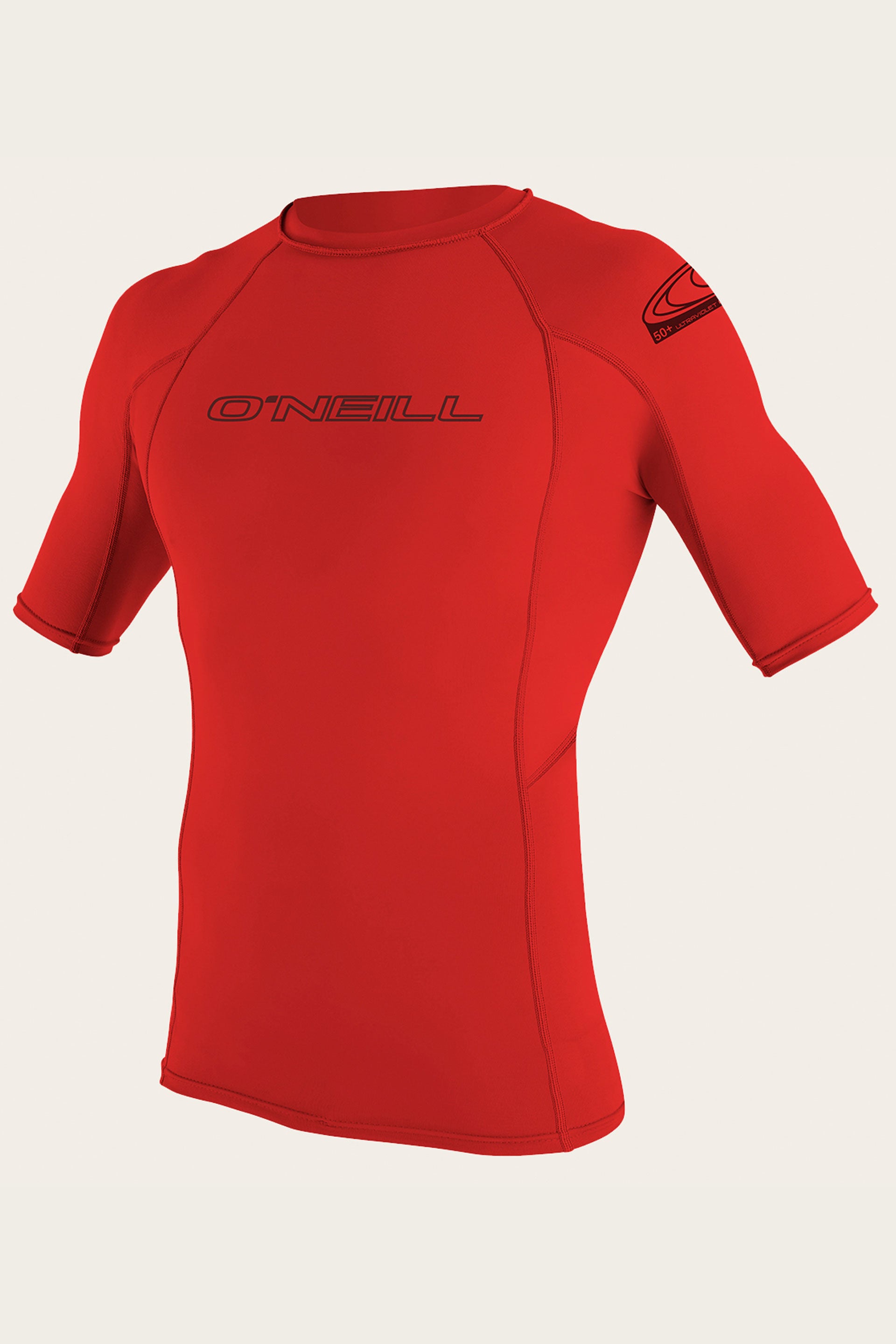 Basic Skins 50+ S/S Rash Guard - Red | O&#39;Neill