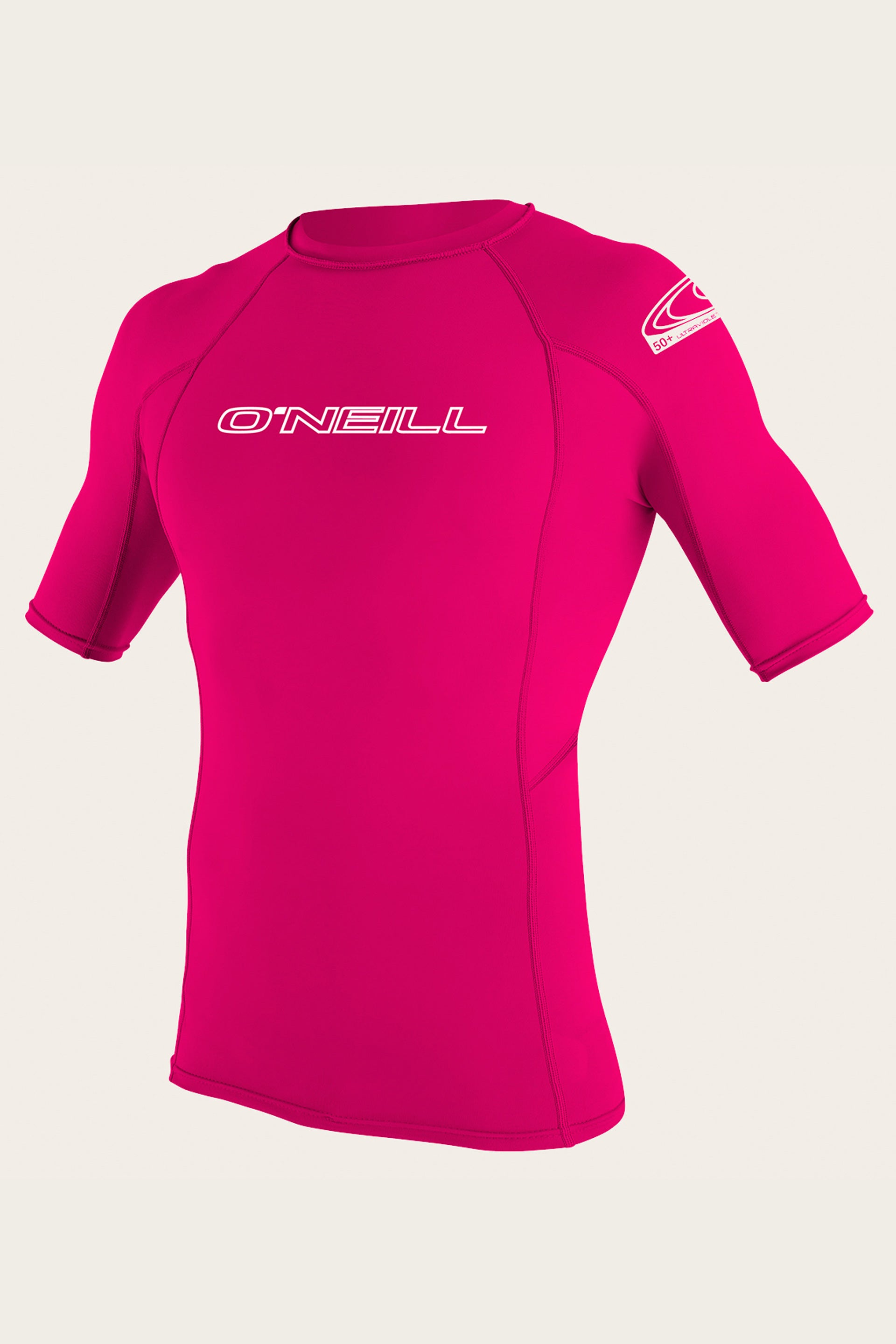 Youth Basic Skins 50+ S/S Rash Guard - Watermelon | O'Neill