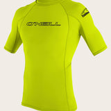 Youth Basic Skins 50+ S/S Rash Guard - Lime | O'Neill