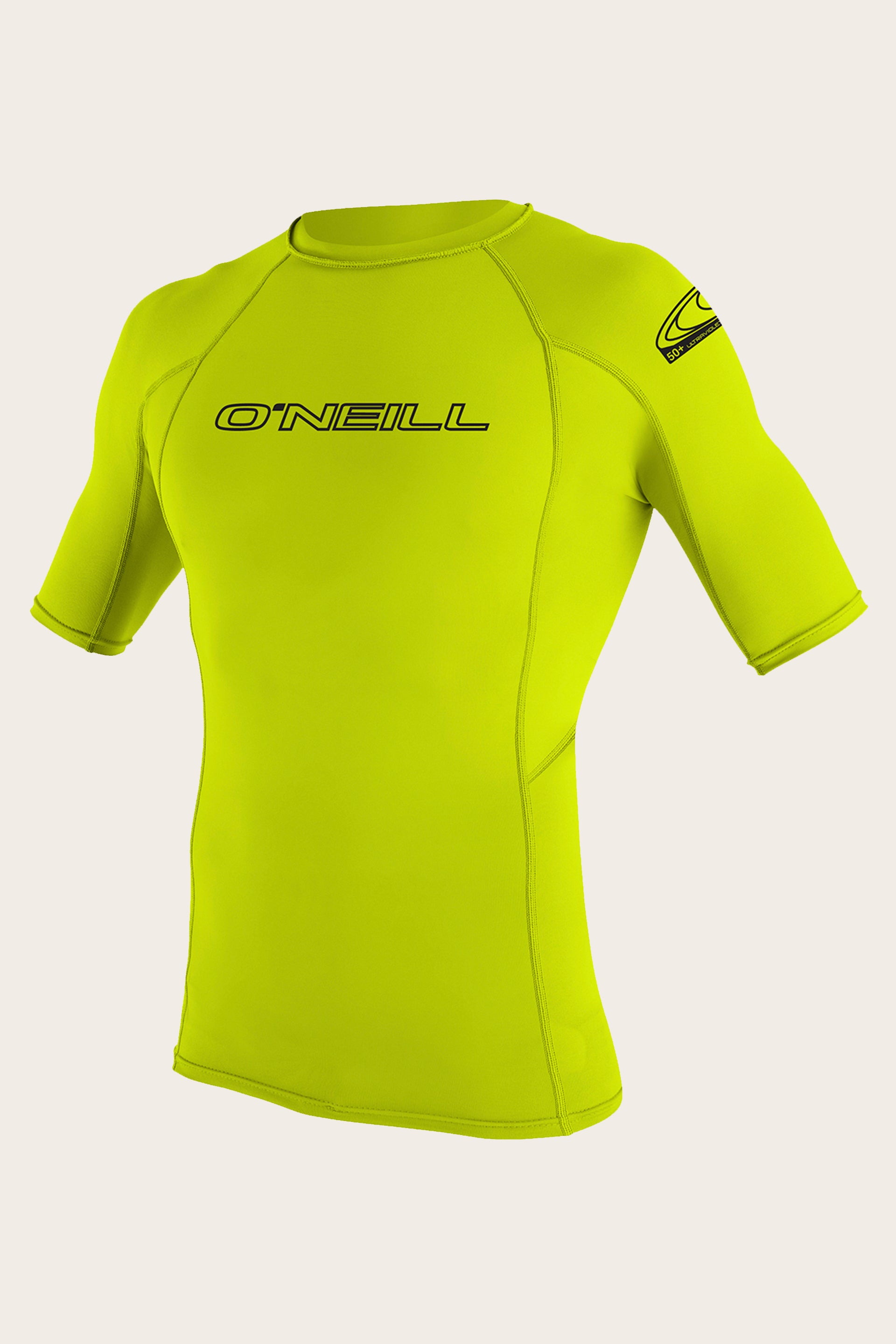 Youth Basic Skins 50+ S/S Rash Guard - Lime | O&#39;Neill