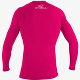 Youth Basic Skins 50+ L/S Rash Guard - Watermelon | O'Neill