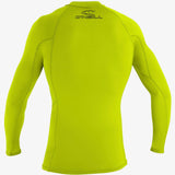 Youth Basic Skins 50+ L/S Rash Guard - Lime | O'Neill