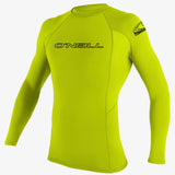 Youth Basic Skins 50+ L/S Rash Guard - Lime | O'Neill