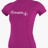 Women's Basic 50+ S/S Rash Guard - Fox Pink | O'Neill