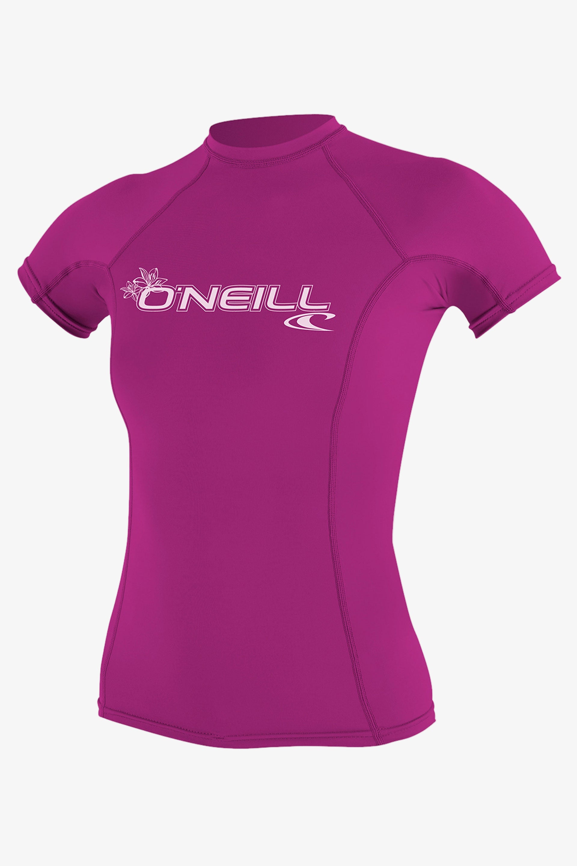 Women's Basic 50+ S/S Rash Guard - Fox Pink | O'Neill