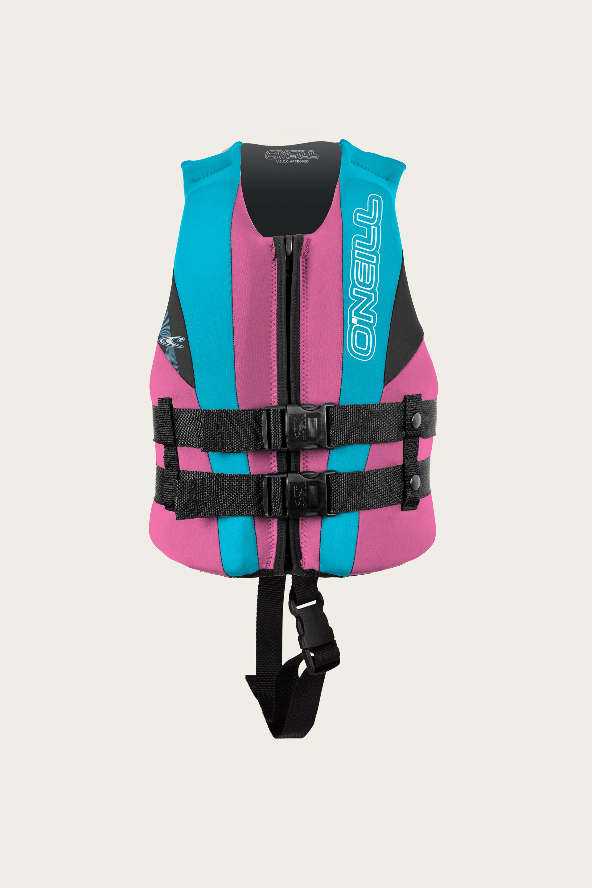 Child Reactor Uscg Vest - Pet/Turq/Blk | O'Neill