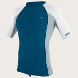 Premium Skins S/S Rash Guard - Ultrablu/Coolgry/Wht | O'Neill