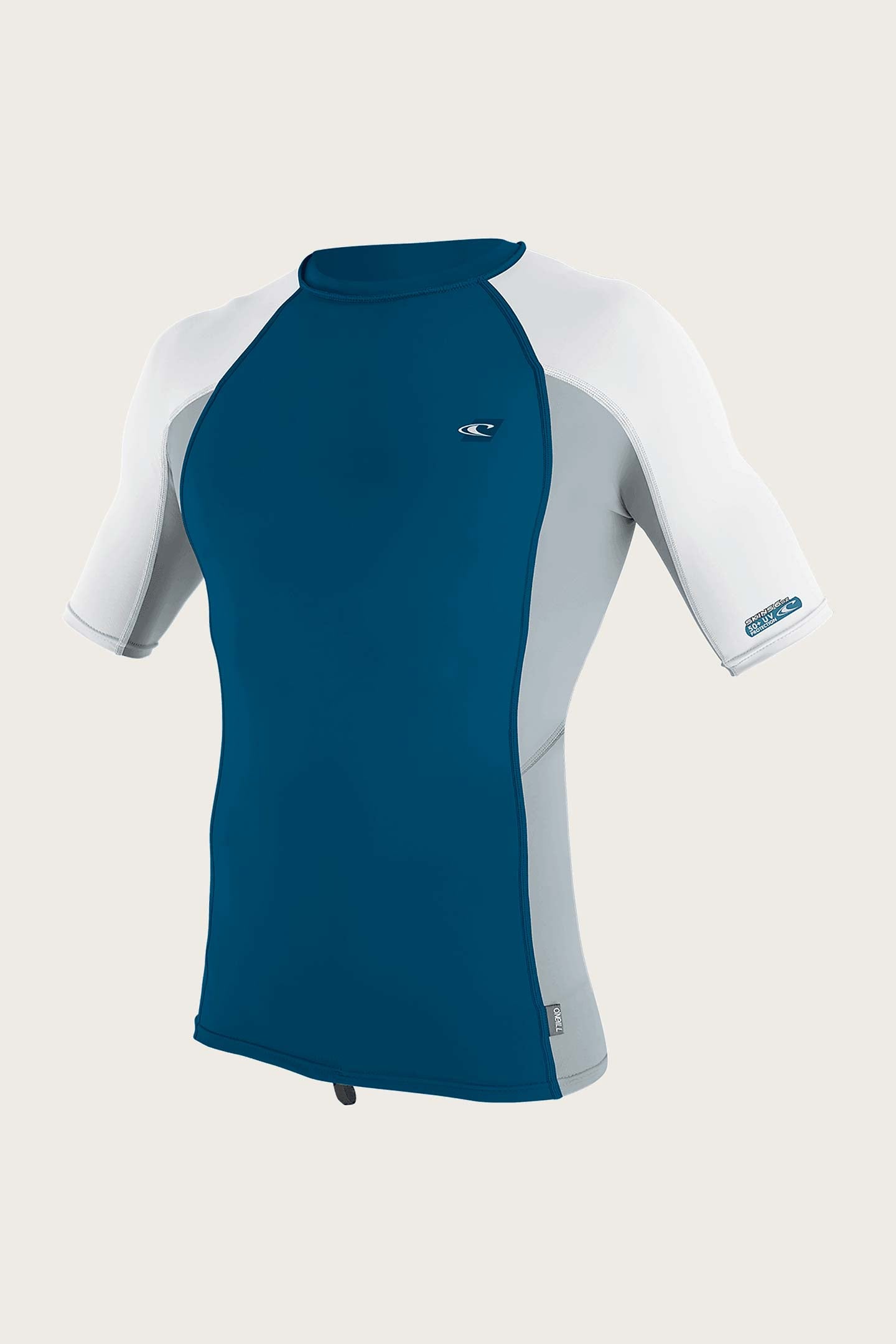 Premium Skins S/S Rash Guard - Ultrablu/Coolgry/Wht | O&#39;Neill