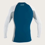 Premium Skins L/S Rash Guard - Ultrablu/Coolgry/Wht | O'Neill