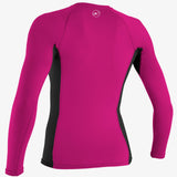 Girl's Premium Skins L/S Rash Guard - Berry/Blk/Berry | O'Neill