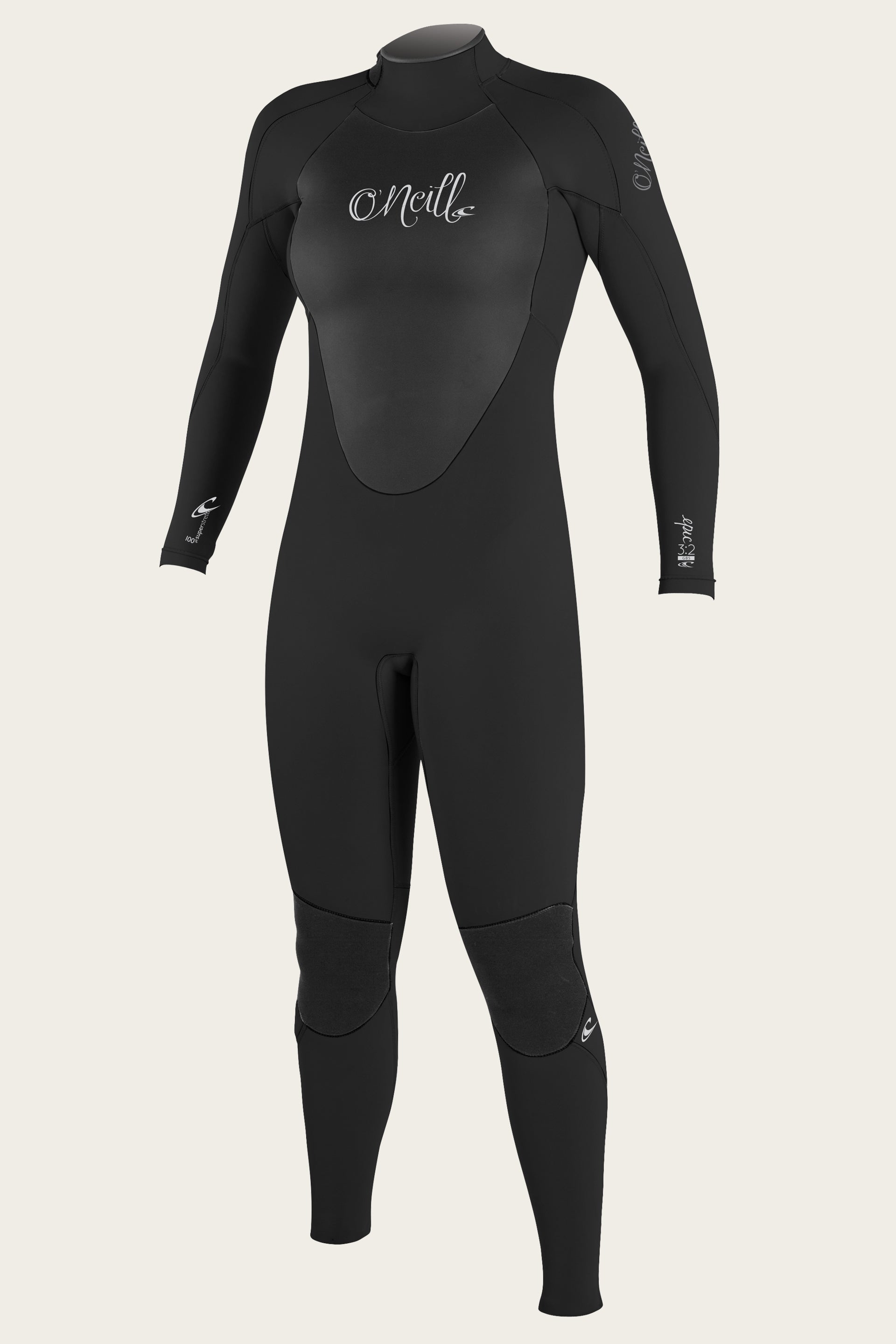 Women's Epic 3/2Mm Back Zip Full Wetsuit - Blk/Blk | O'Neill