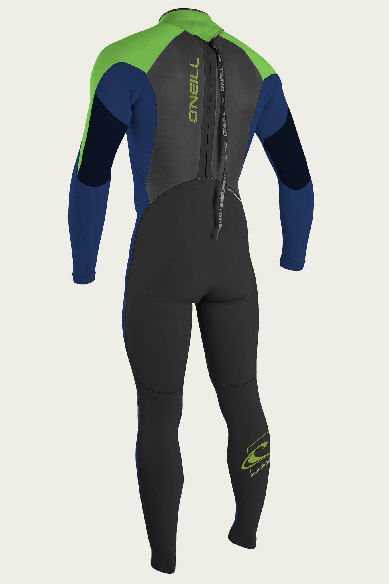 Youth Epic 3/2Mm Back Zip Full Wetsuit - Black/Navy/Dglo | O'Neill