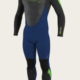 Youth Epic 4/3Mm Back Zip Full Wetsuit - Navy/Black/Dglo | O'Neill