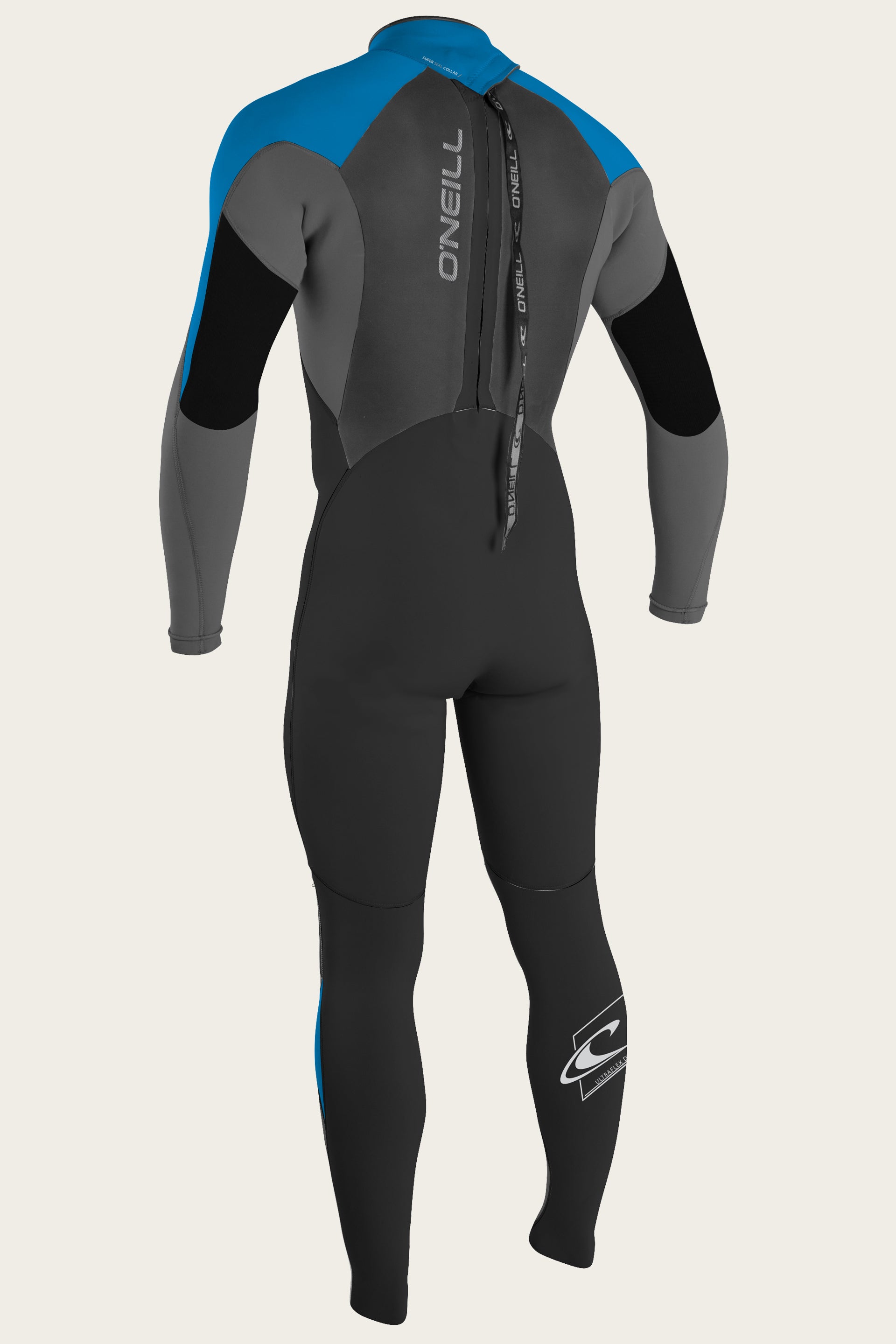 Youth Epic 4/3Mm Back Zip Full Wetsuit - Black/Smoke/Ocean | O'Neill