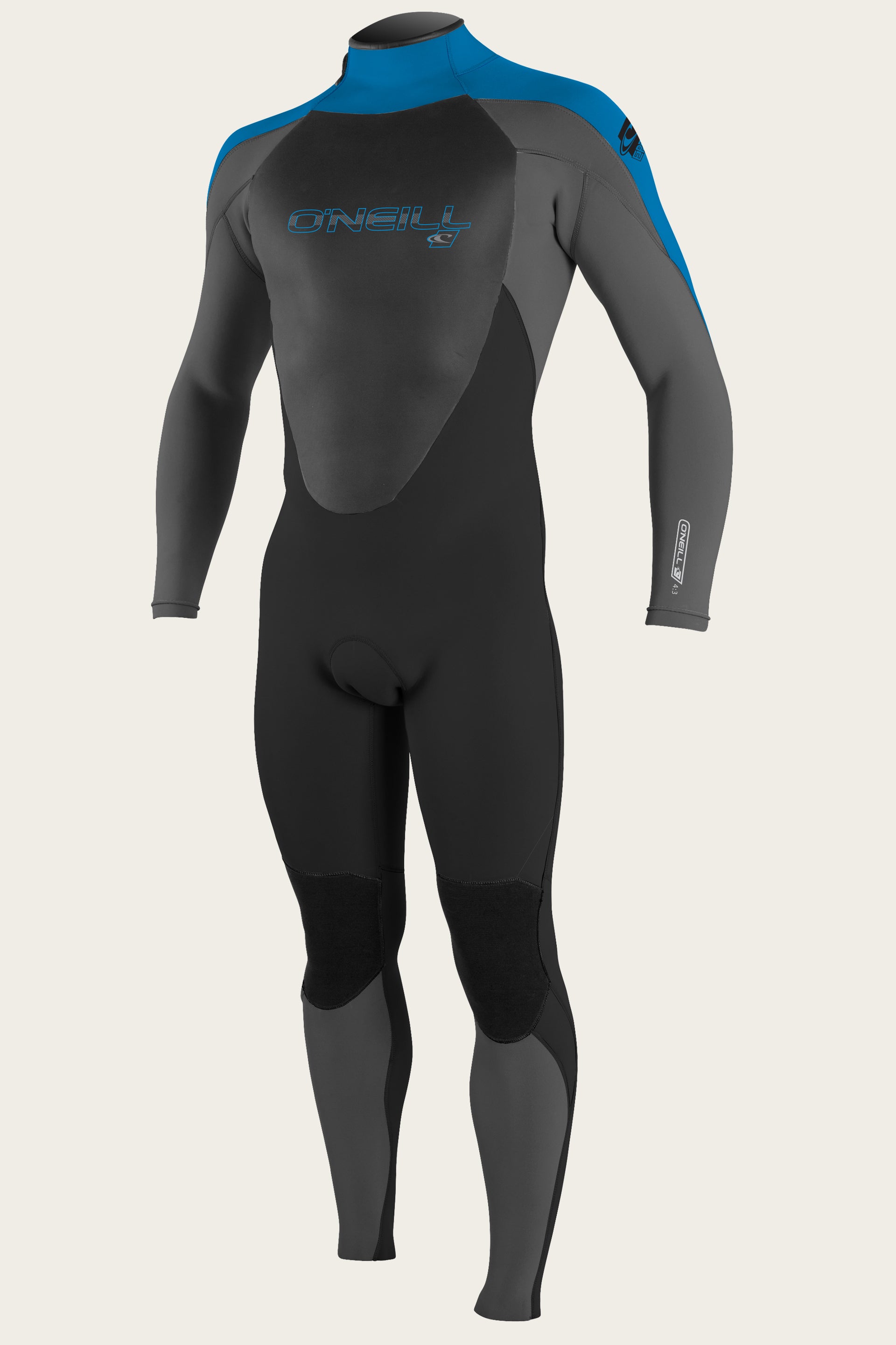 Youth Epic 4/3Mm Back Zip Full Wetsuit - Black/Smoke/Ocean | O'Neill