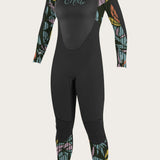 Girls Epic 4/3Mm Back Zip Full Wetsuit - Blk/Bay/Bk | O'Neill