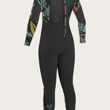 Girls Epic 4/3Mm Back Zip Full Wetsuit - Blk/Bay/Bk | O'Neill