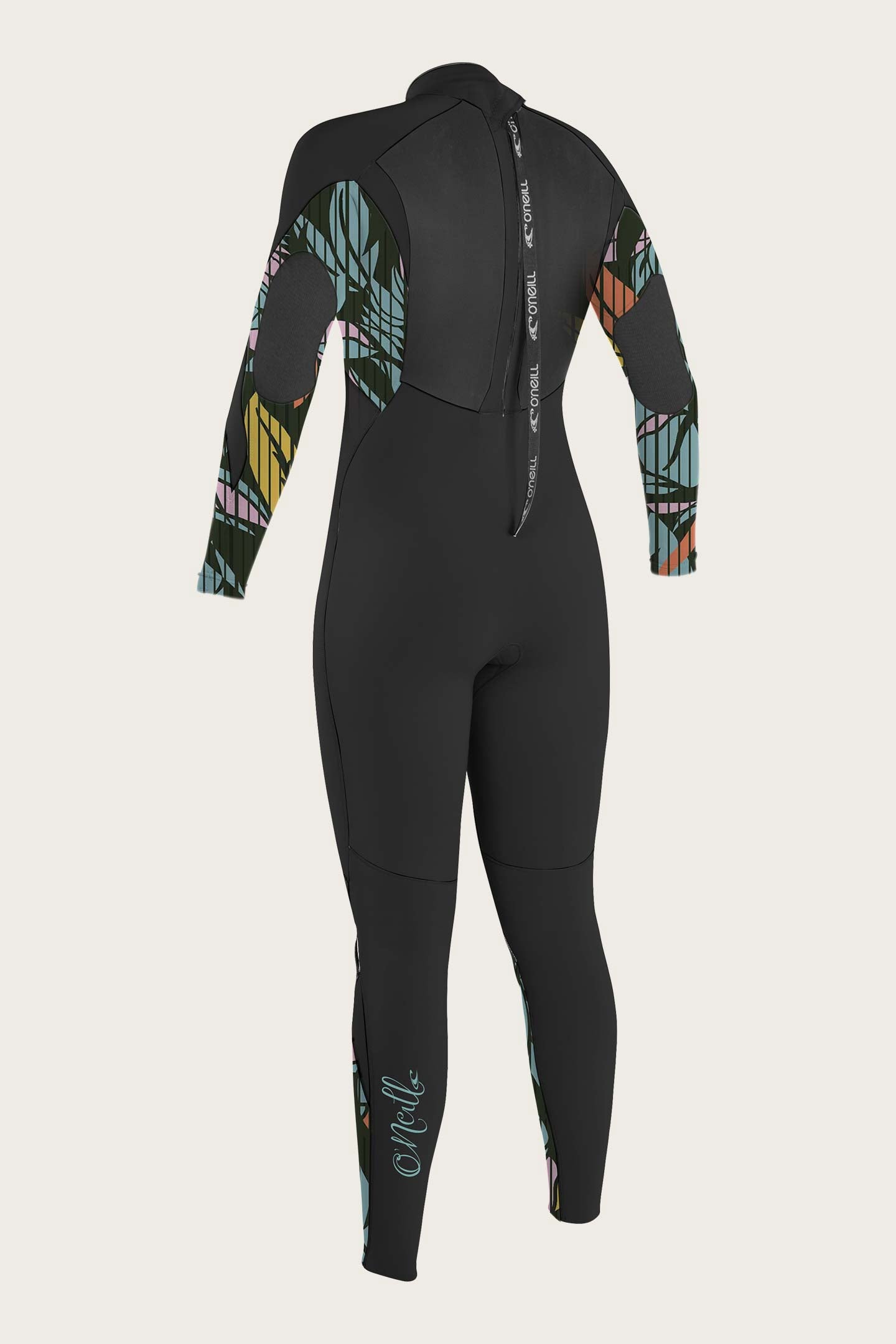 Girls Epic 4/3Mm Back Zip Full Wetsuit - Blk/Bay/Bk | O'Neill