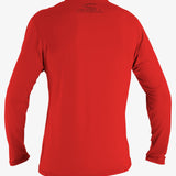 Youth Basic Skins 50+ L/S Sun Shirt - Red | O'Neill