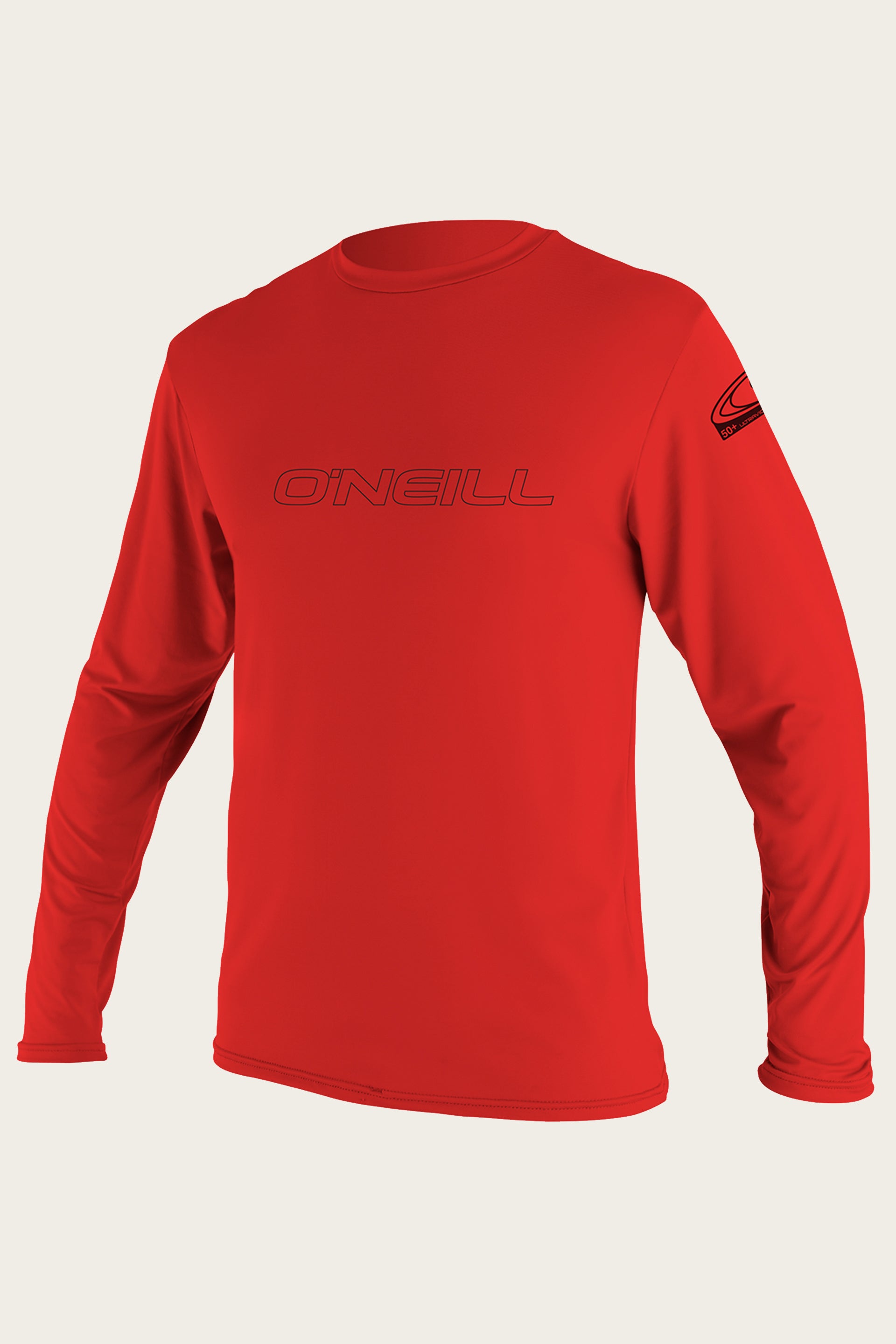 Youth Basic Skins 50+ L/S Sun Shirt - Red | O'Neill