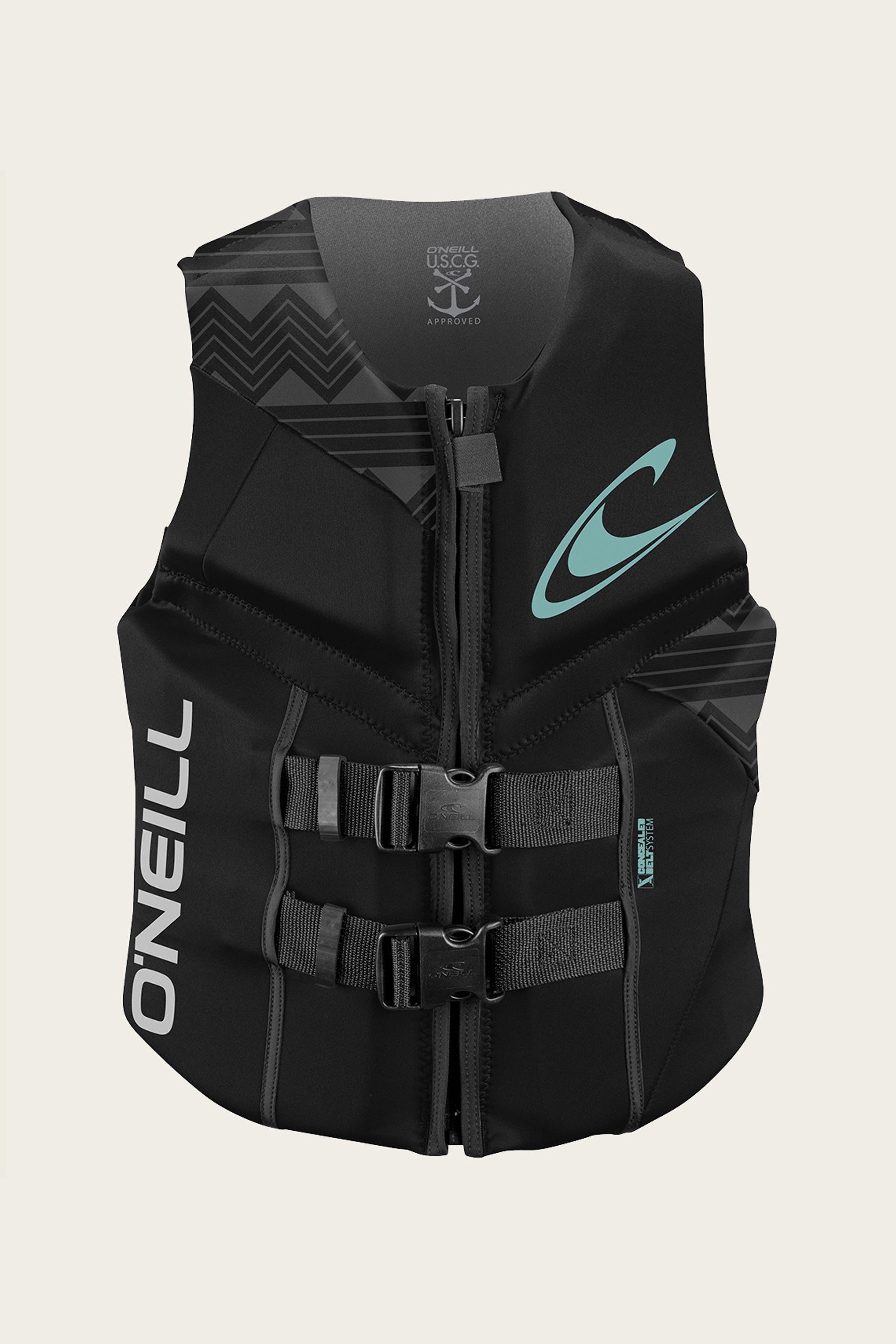 Women's Reactor Uscg Vest - Blk/Blk/Blk | O'Neill