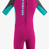 Toddler Reactor Ii 2Mm Back Zip S/S Spring Wetsuit - Bry/Aqua | O'Neill