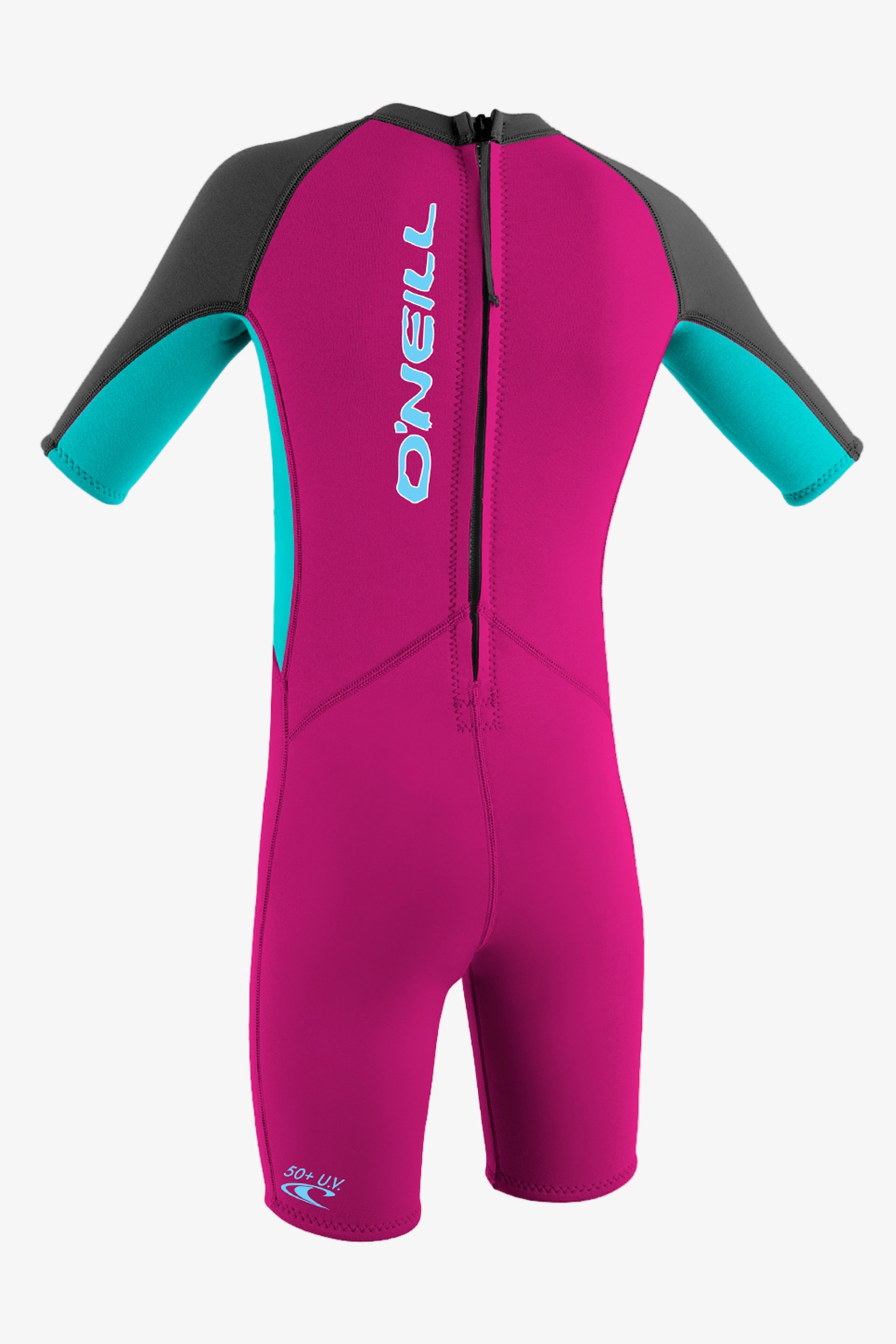 Toddler Reactor Ii 2Mm Back Zip S/S Spring Wetsuit - Bry/Aqua | O'Neill